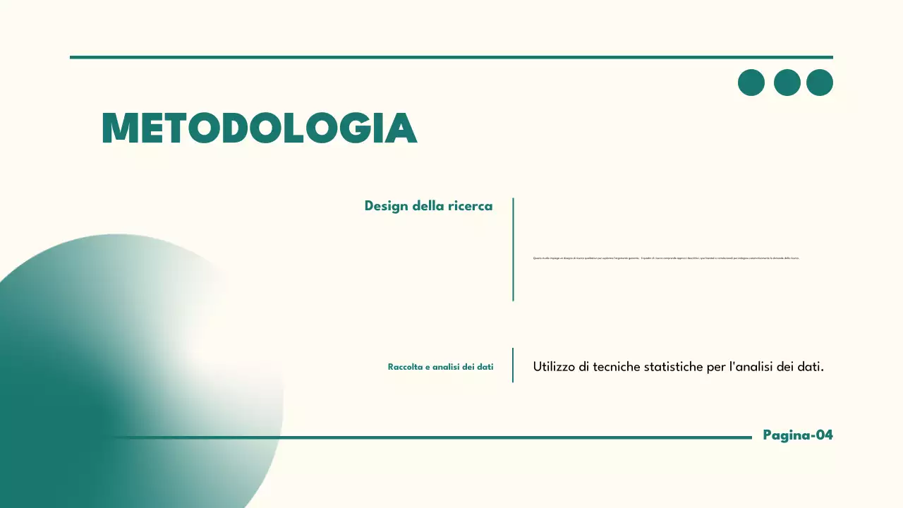 presentazione di tesi minimalista in verde acqua