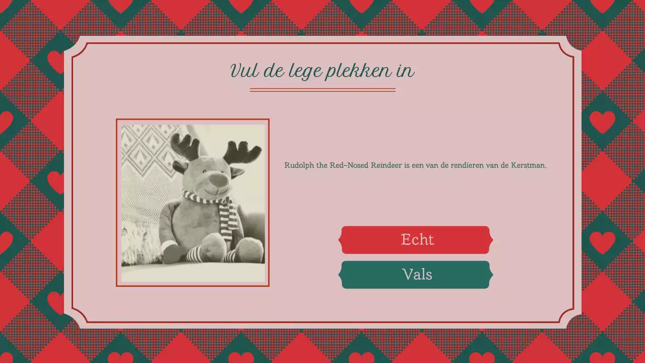 Klassieke Vintage Traditionele Kerstquiz