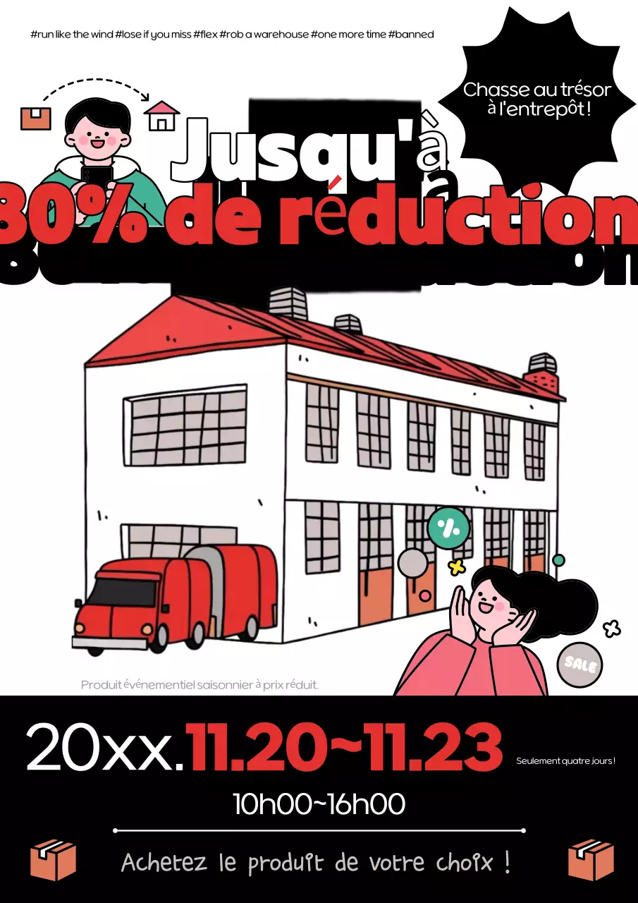 Vente de popotes rouges