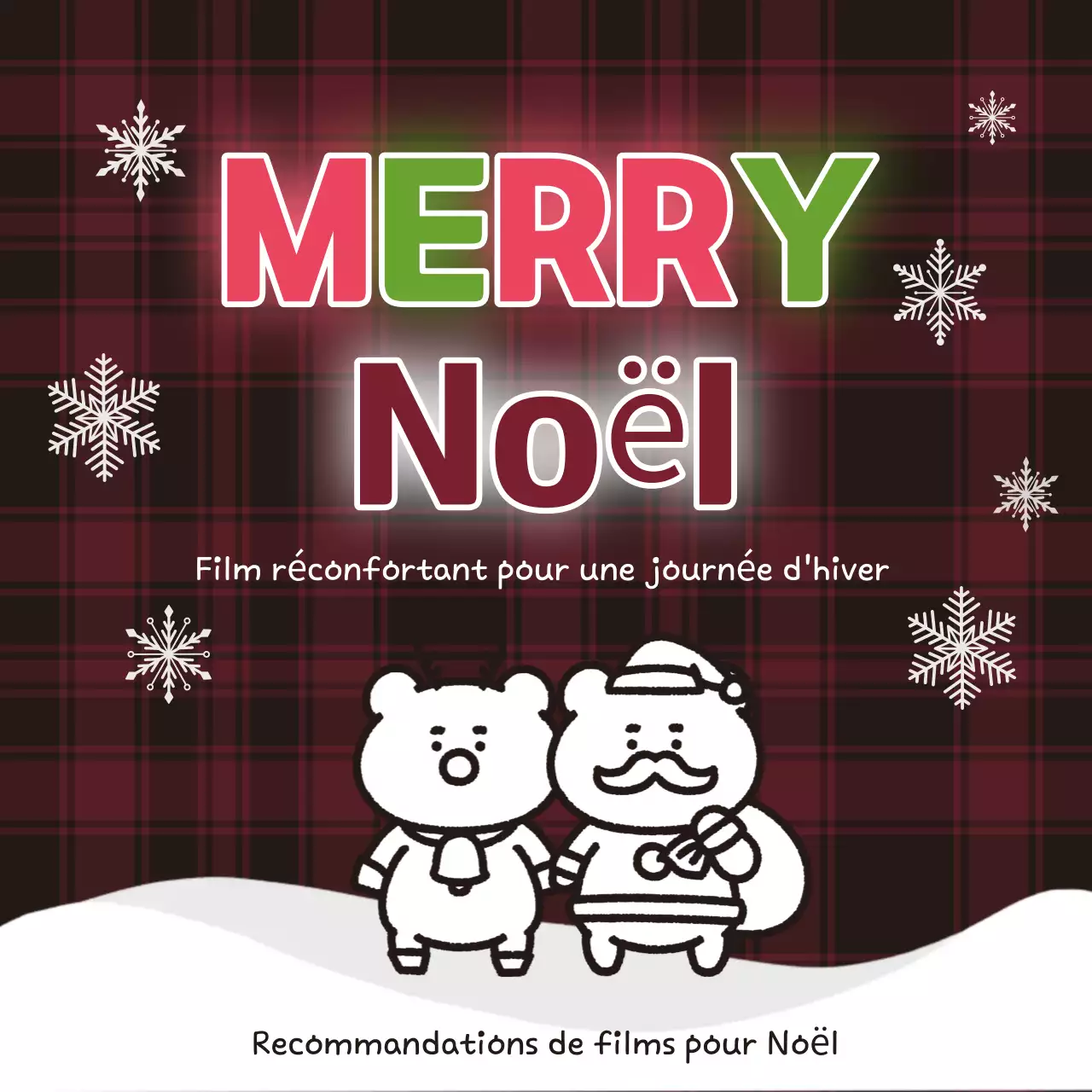 Manifestations de Noël en rouge