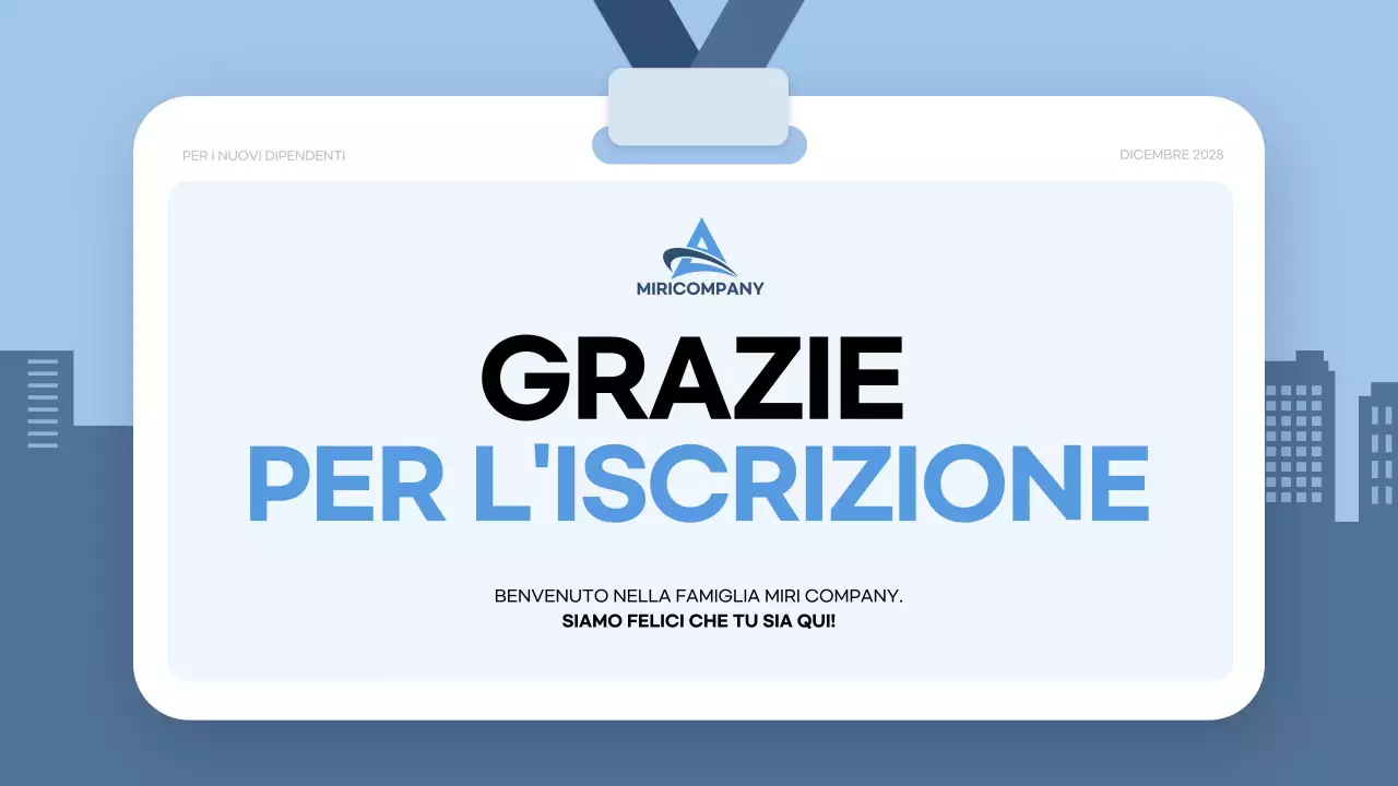 guida all'onboarding blu moderno