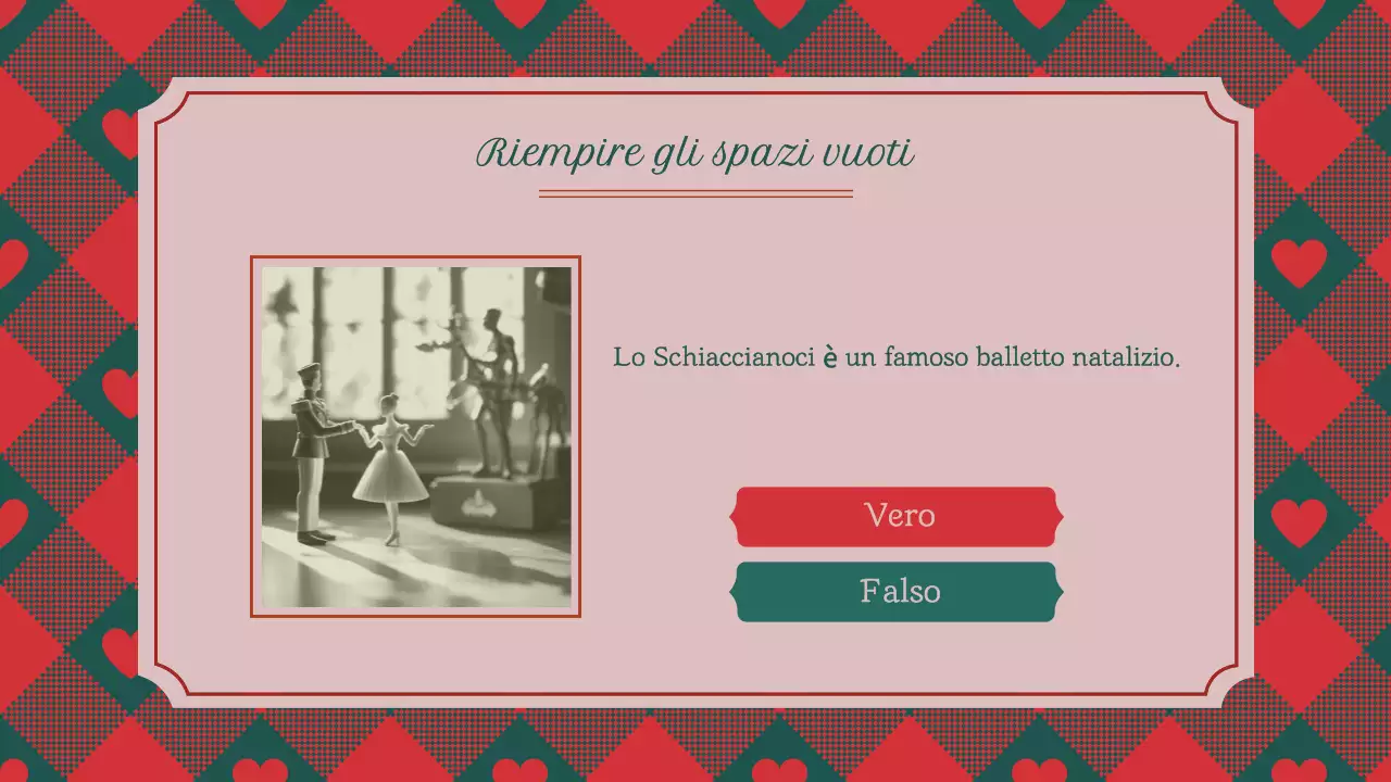 Quiz natalizio classico vintage tradizionale