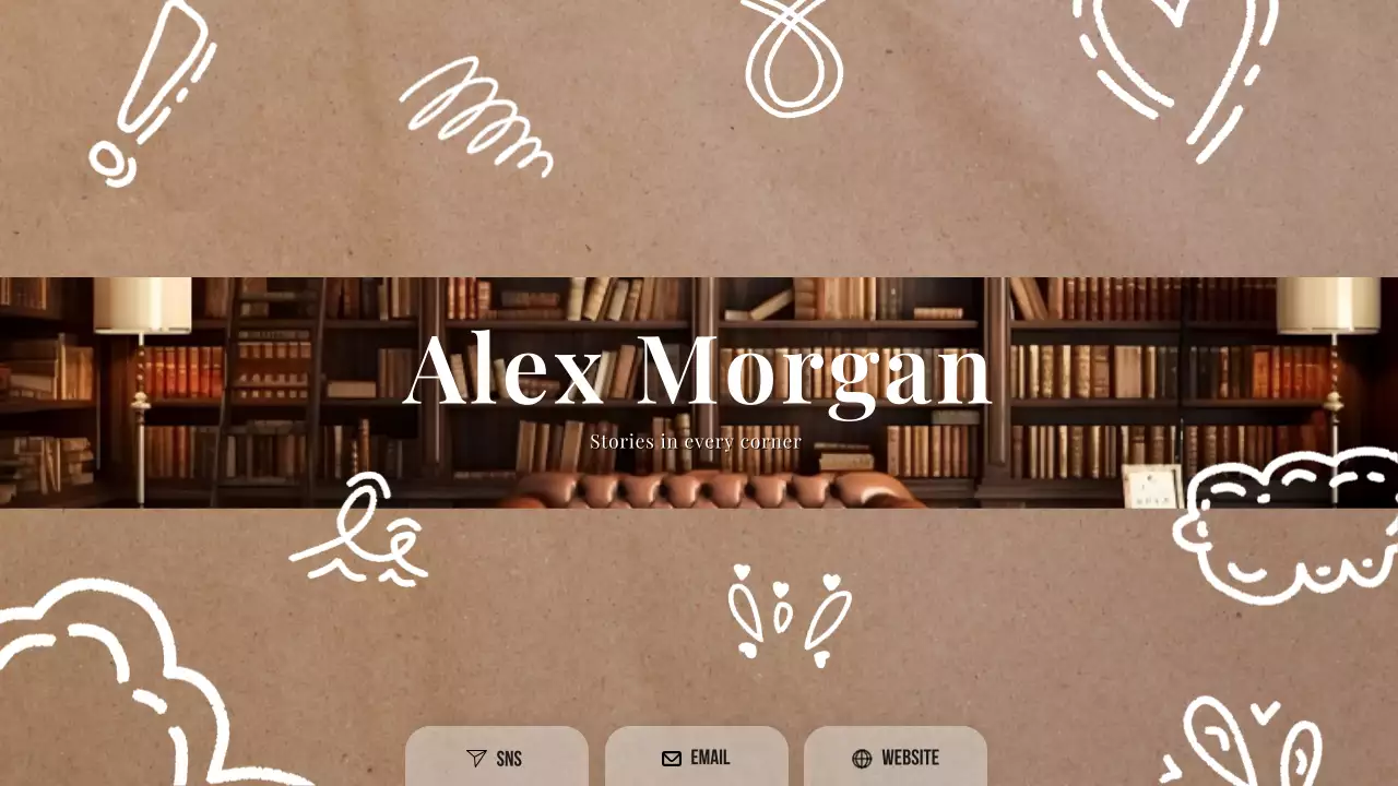 Beige Vintage Literature Website YouTube Thumbnail