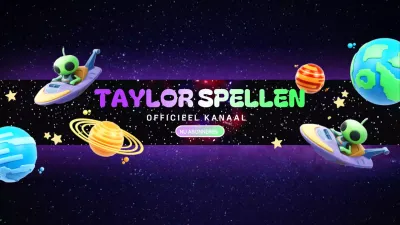 regenboog moderne gaming advertentie