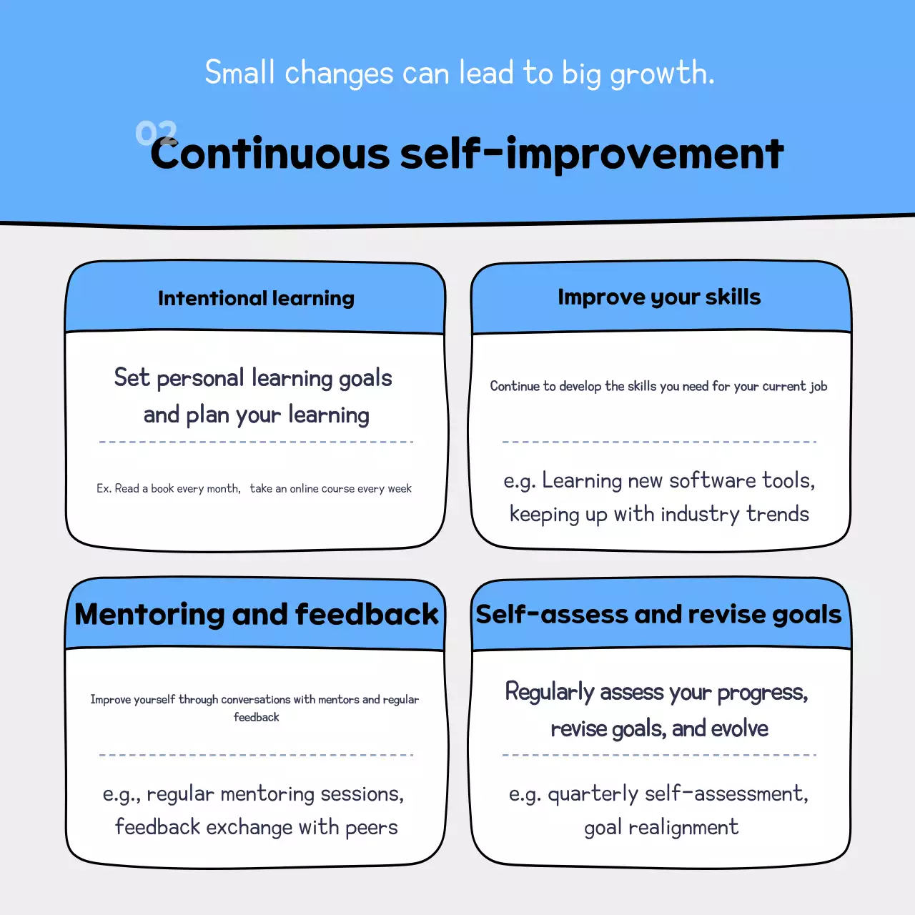Guia de crescimento simples azul Instagram Carousel