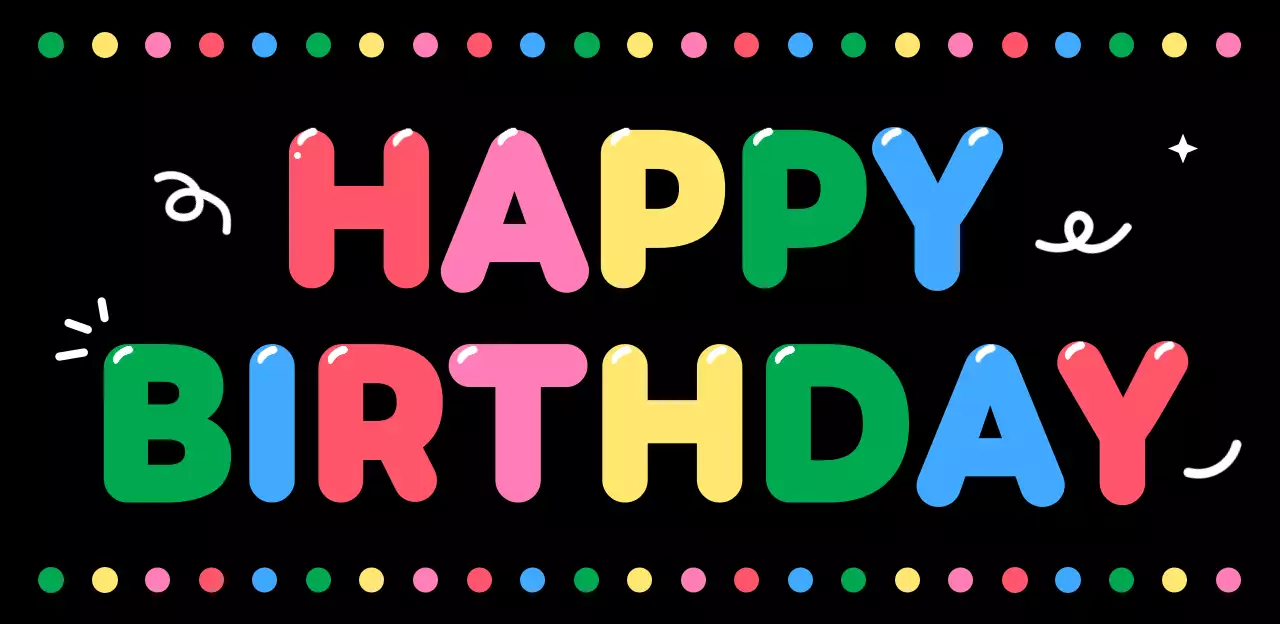 ブラックポップ誕生日記念プランカード