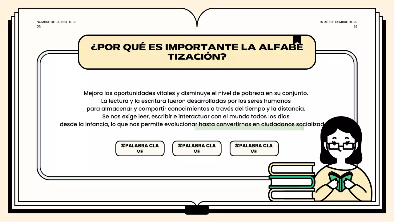 clase de alfabetización verde y limpia