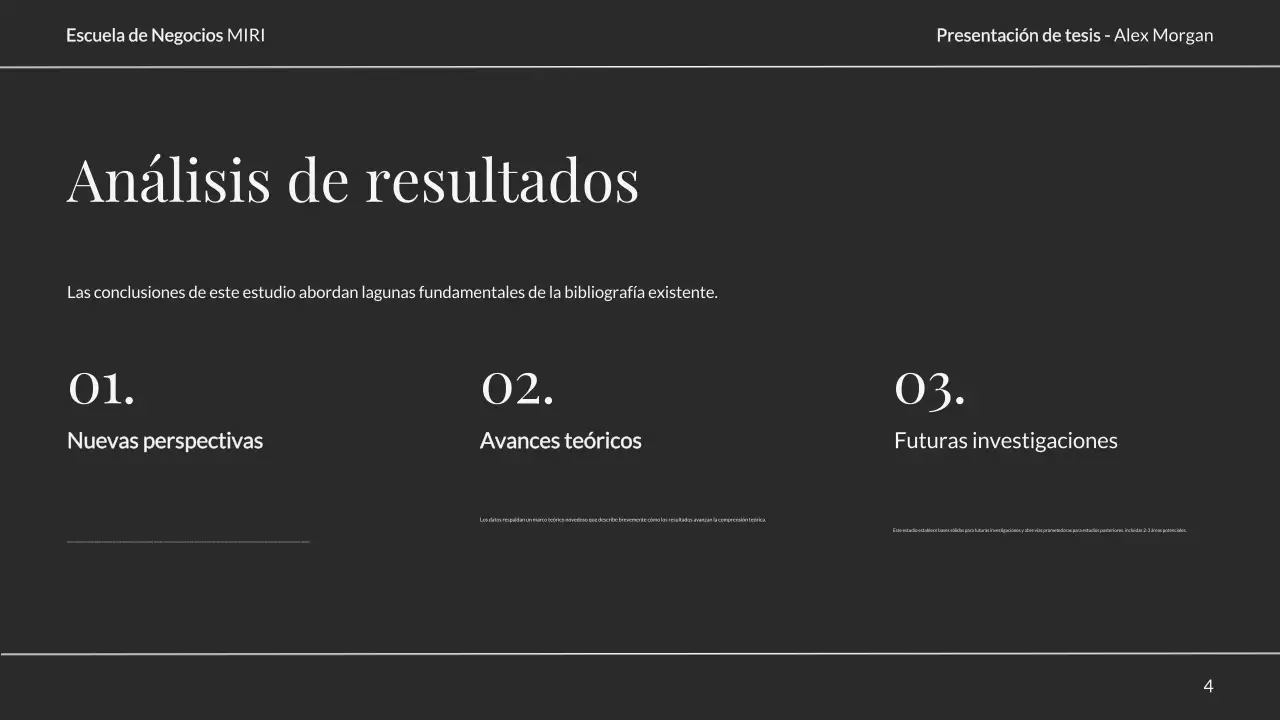 presentación de tesis elegante y neutra