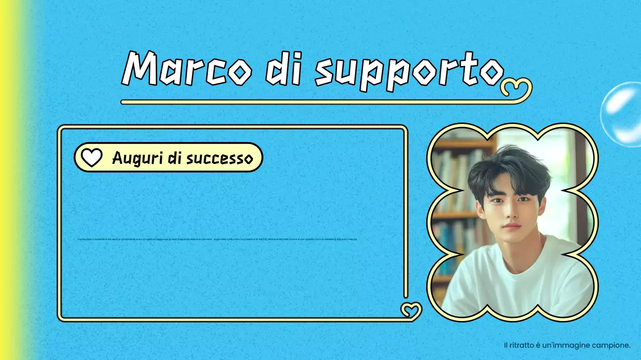 pitch deck del dramma K di tendenza blu