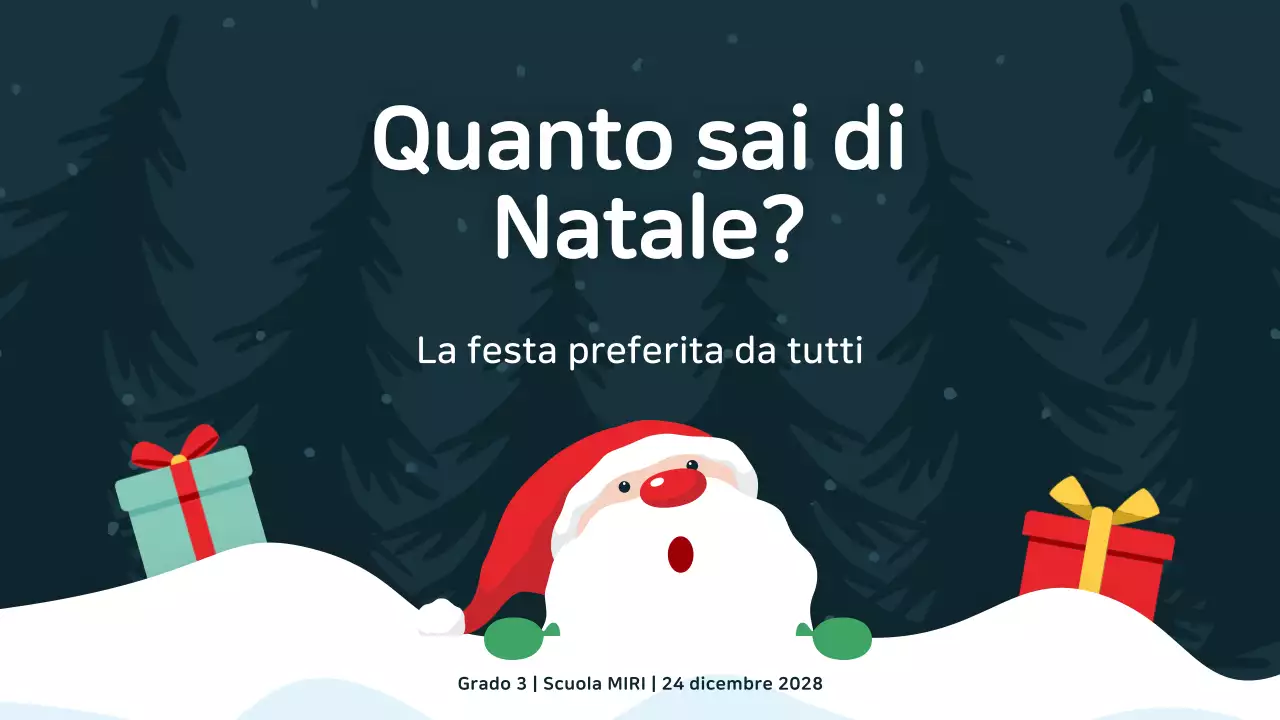 presentazione creativa di un evento festivo