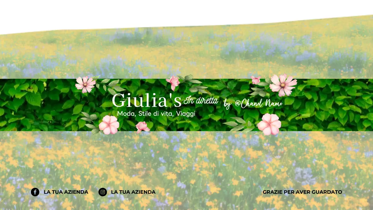 promozione di uno stile di vita verde e floreale