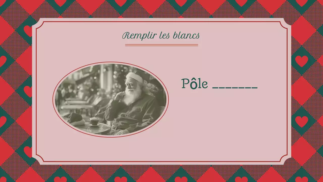 Classique Vintage Traditionnel Quiz de Noël