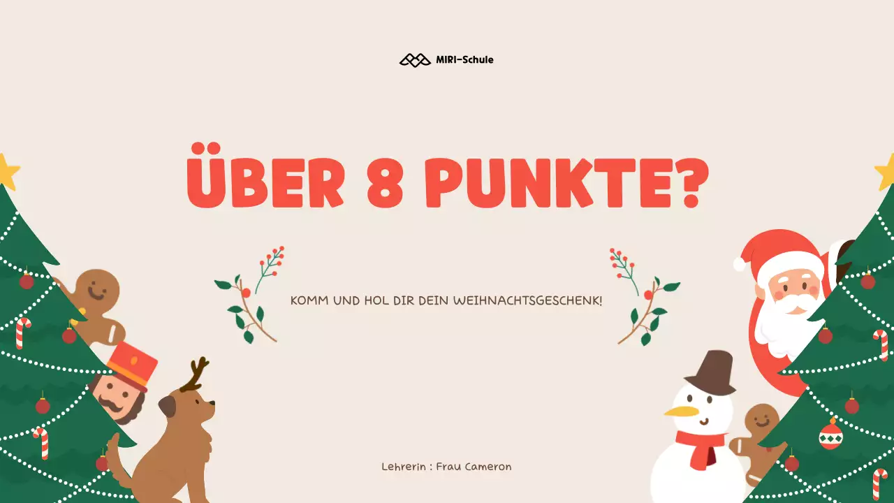 Illustratives Weihnachtsquiz für Kinder und SchülerInnen