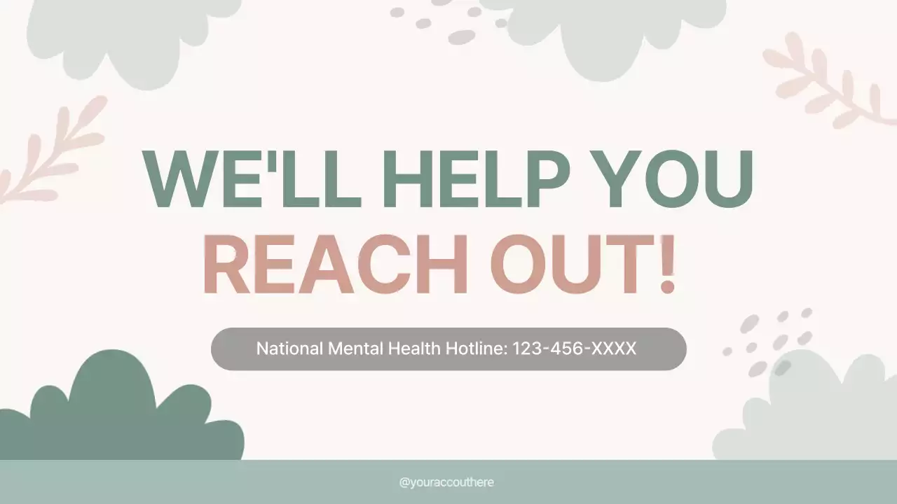 Beige Minimal Mental Health Guide Presentation