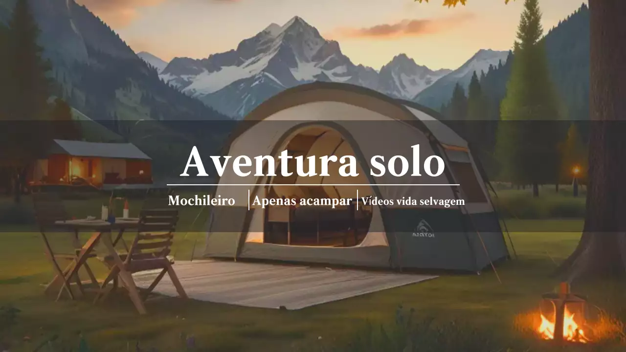 green rustic camping youtube channel art