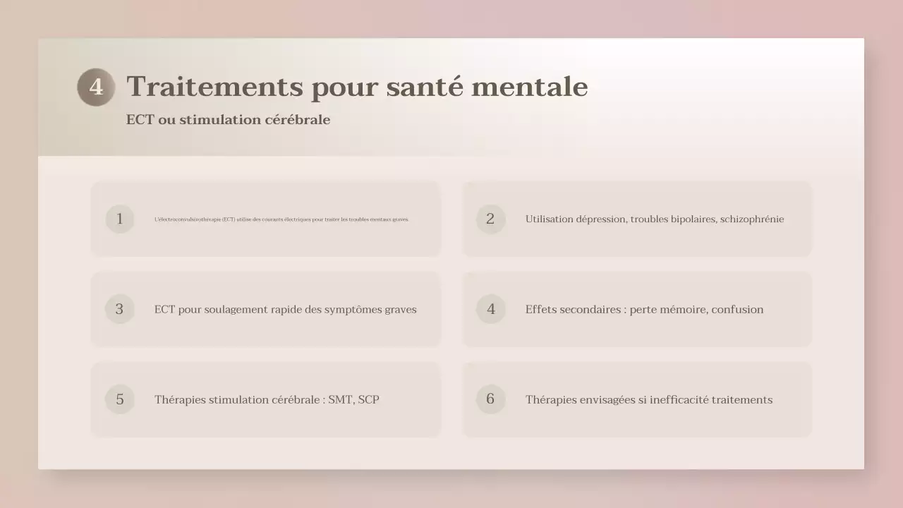 présentation beige de la santé moderne