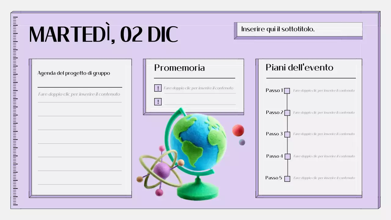 agenda educativa semplice viola