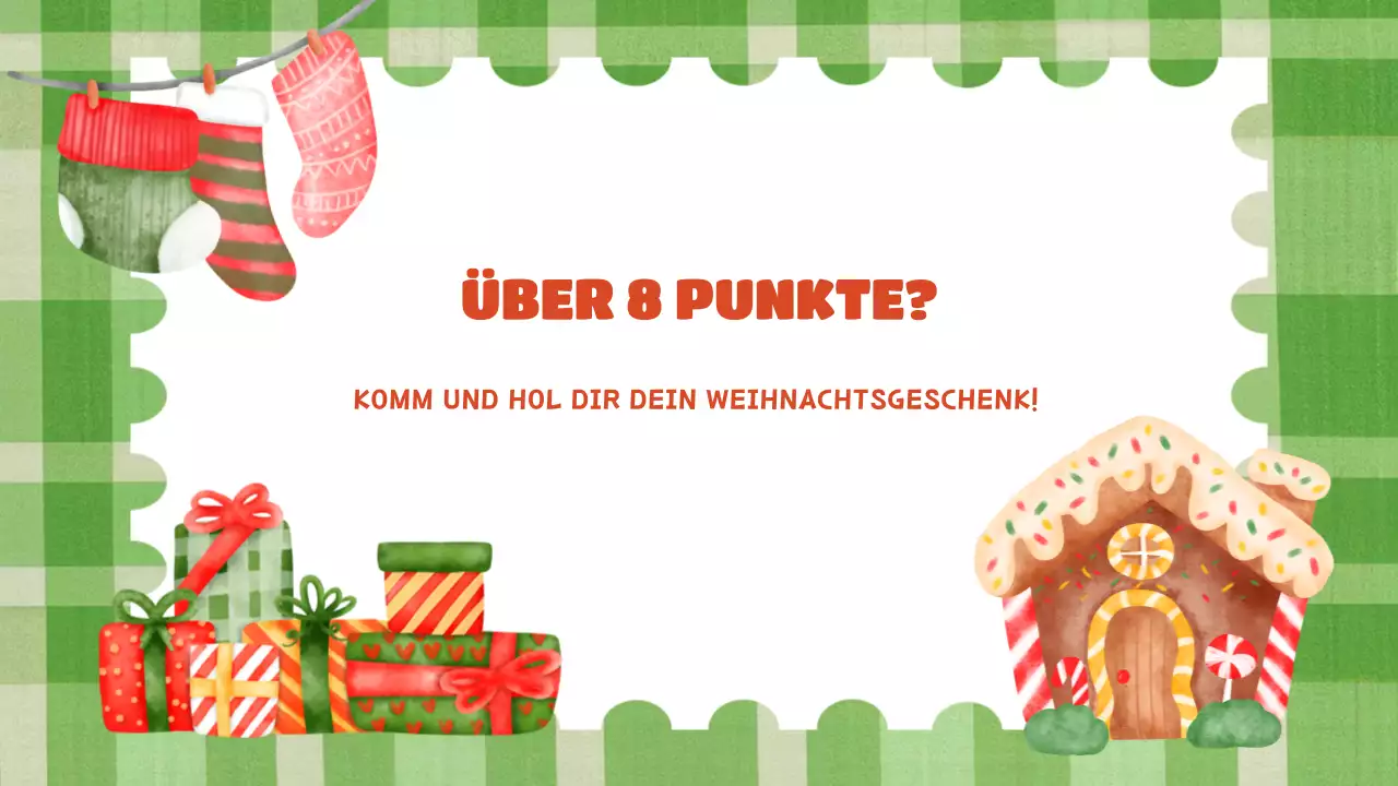 grüne festliche Weihnachtspräsentation