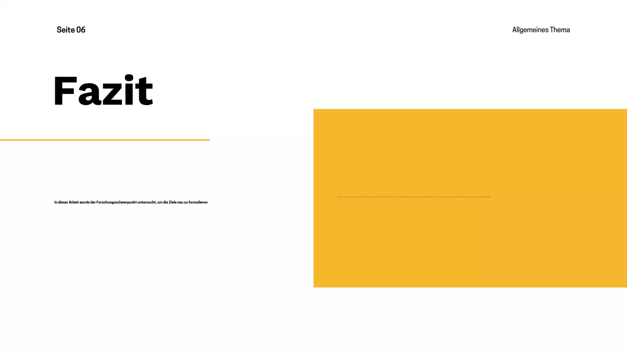 schwarze moderne These Präsentation