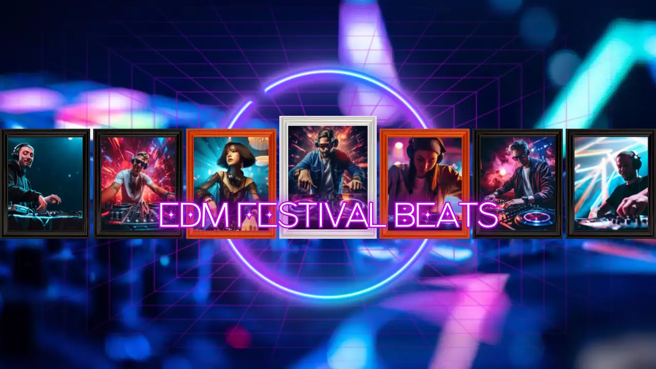 neon modern music promotion