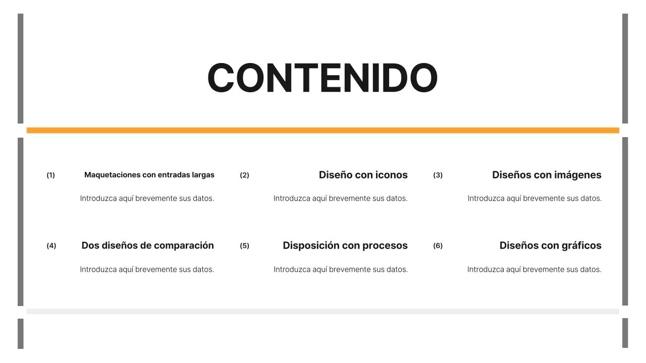 Un sencillo informe empresarial en amarillo y gris