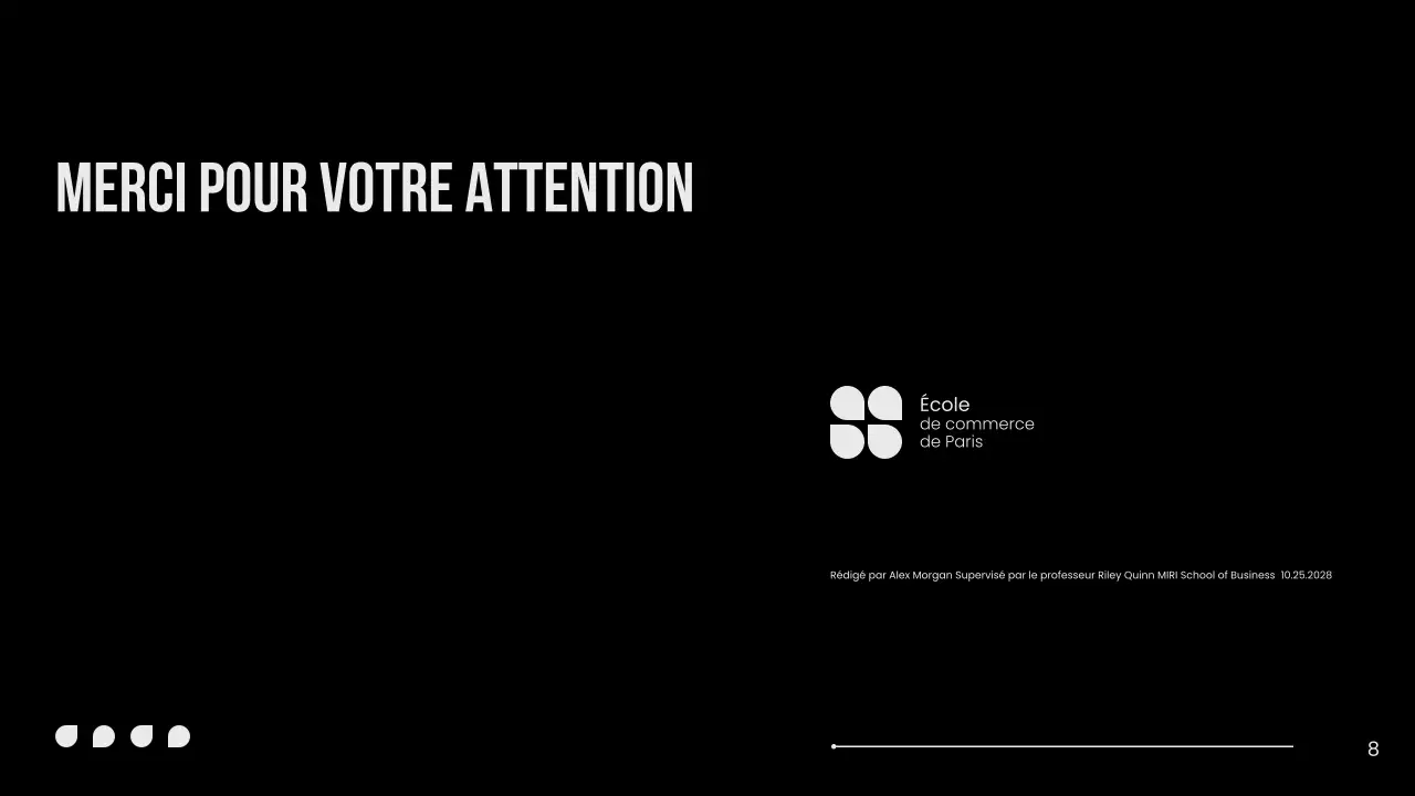 Publicité de thèse minimale en noir et blanc