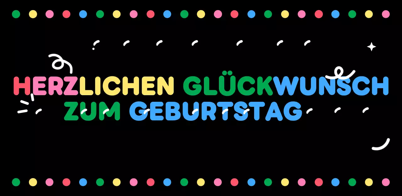 Schwarz Pop Geburtstag Grüße Plakat