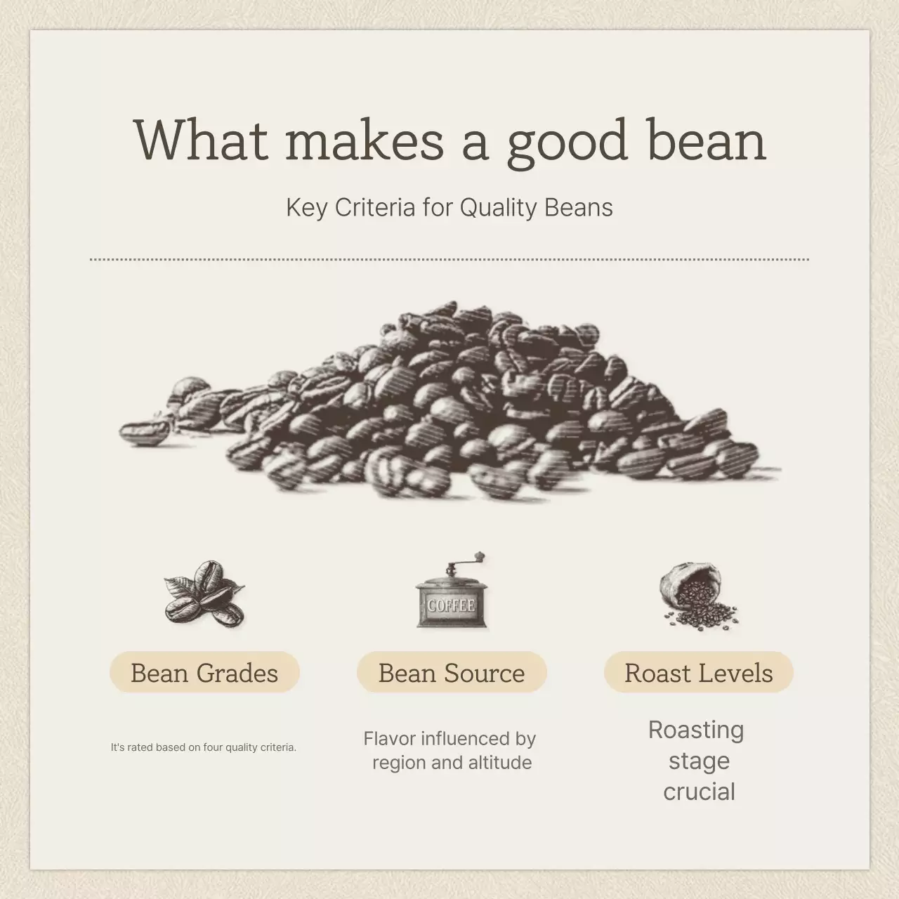 Beige Vintage Coffee Guide Instagram Carousel