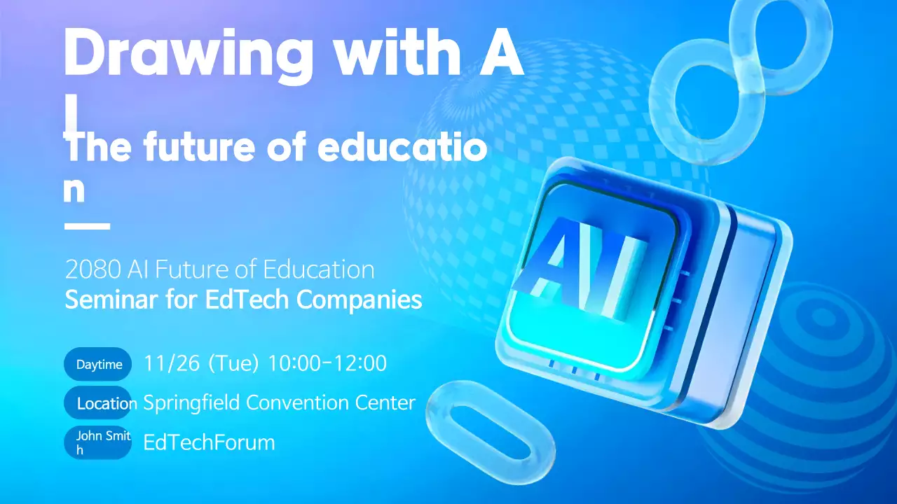 Blue Modern Ai Seminar Announcement YouTube Thumbnail