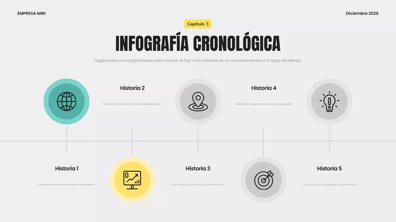 plantilla infográfica moderna gris