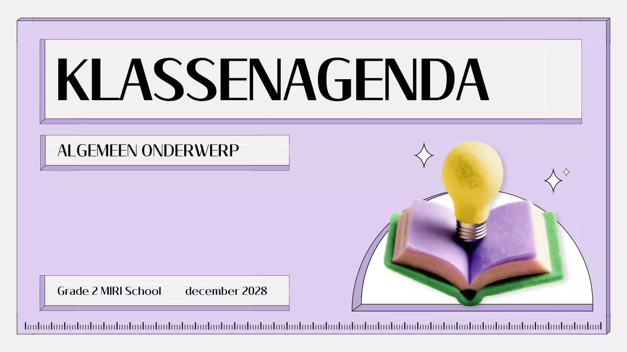 paarse eenvoudige onderwijsagenda