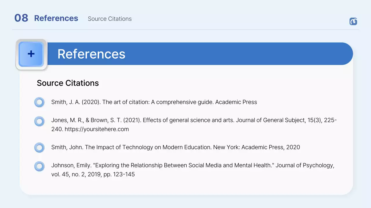 Blue Professional Thesis Guide Presentation