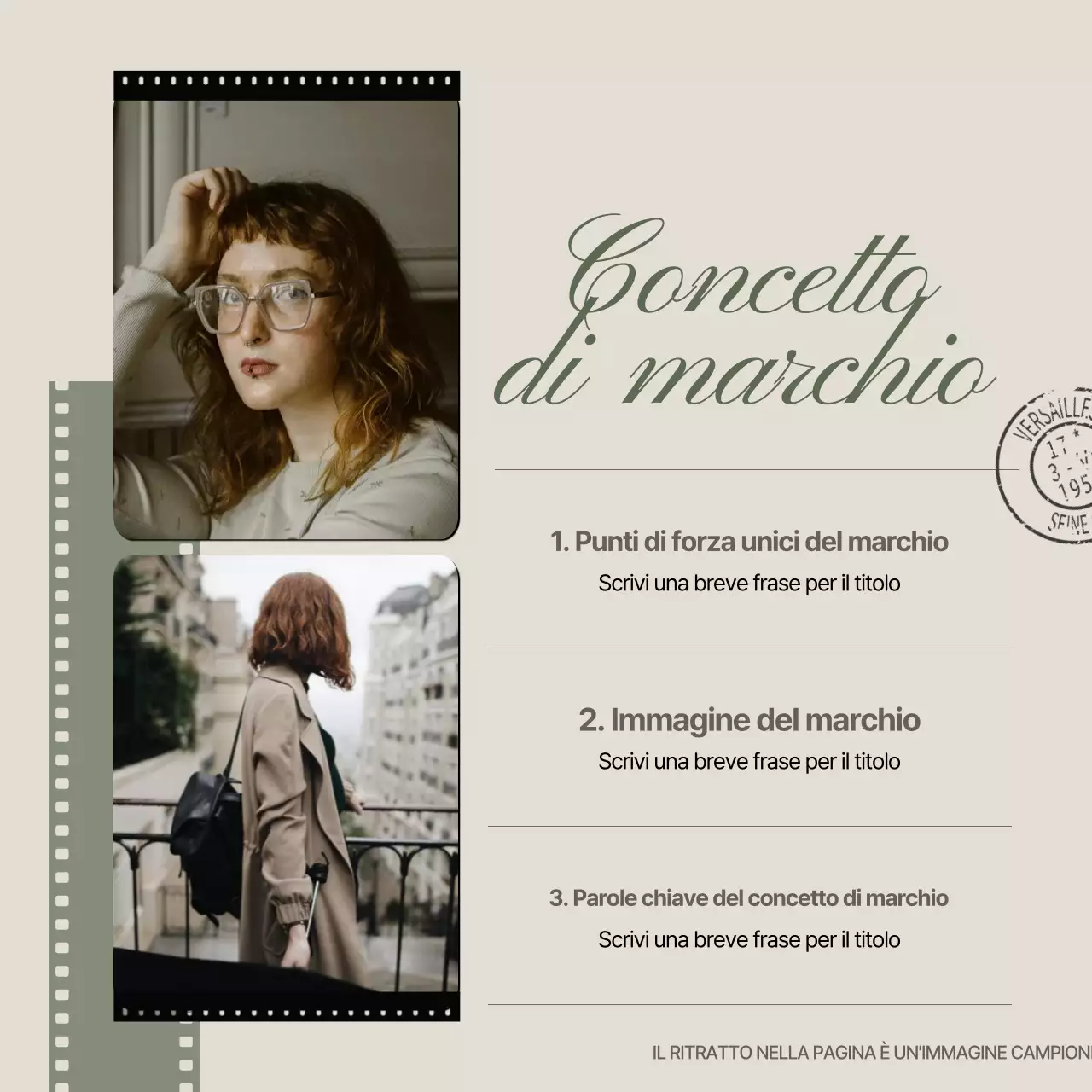 Promuovete il vostro marchio con il tocco vintage e analogico del kaki