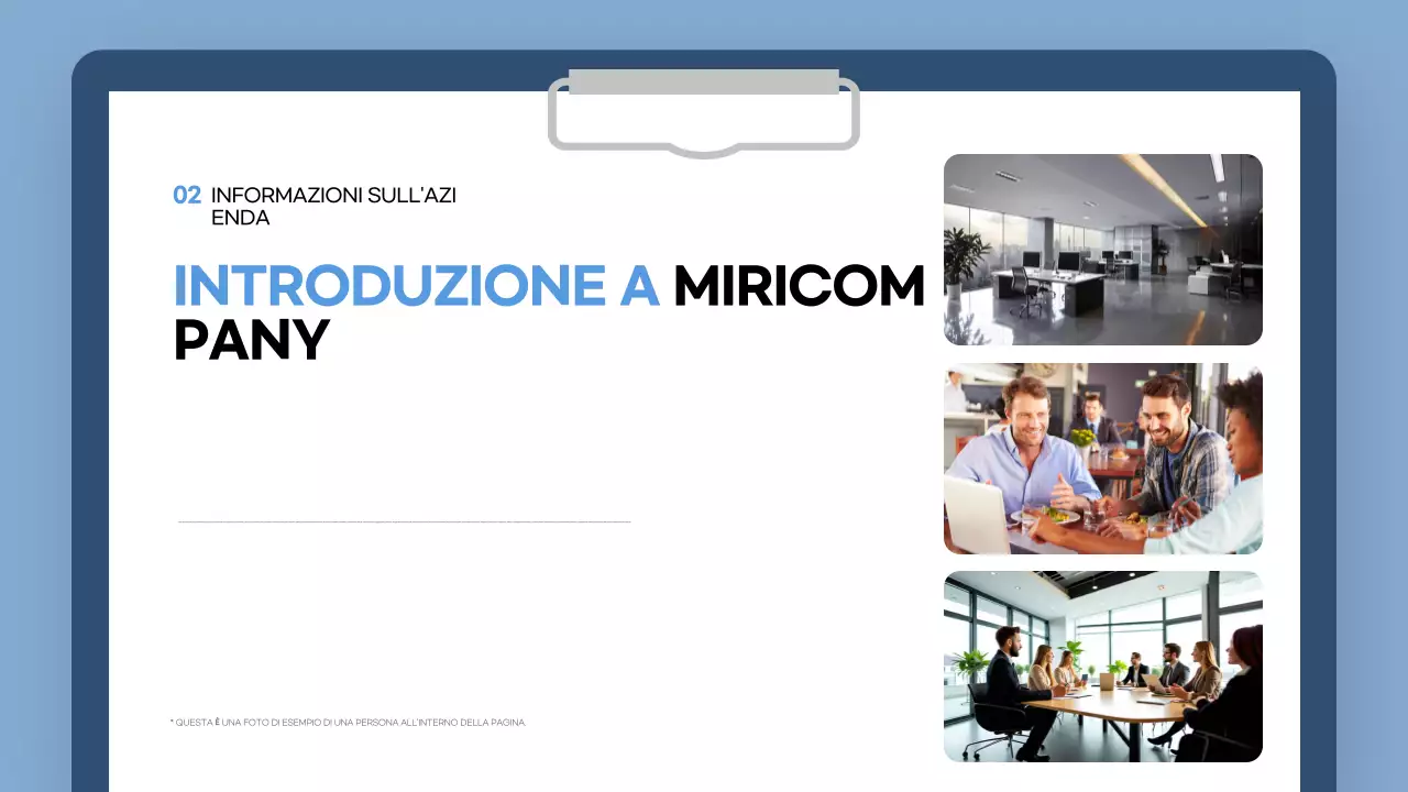 guida all'onboarding blu moderno