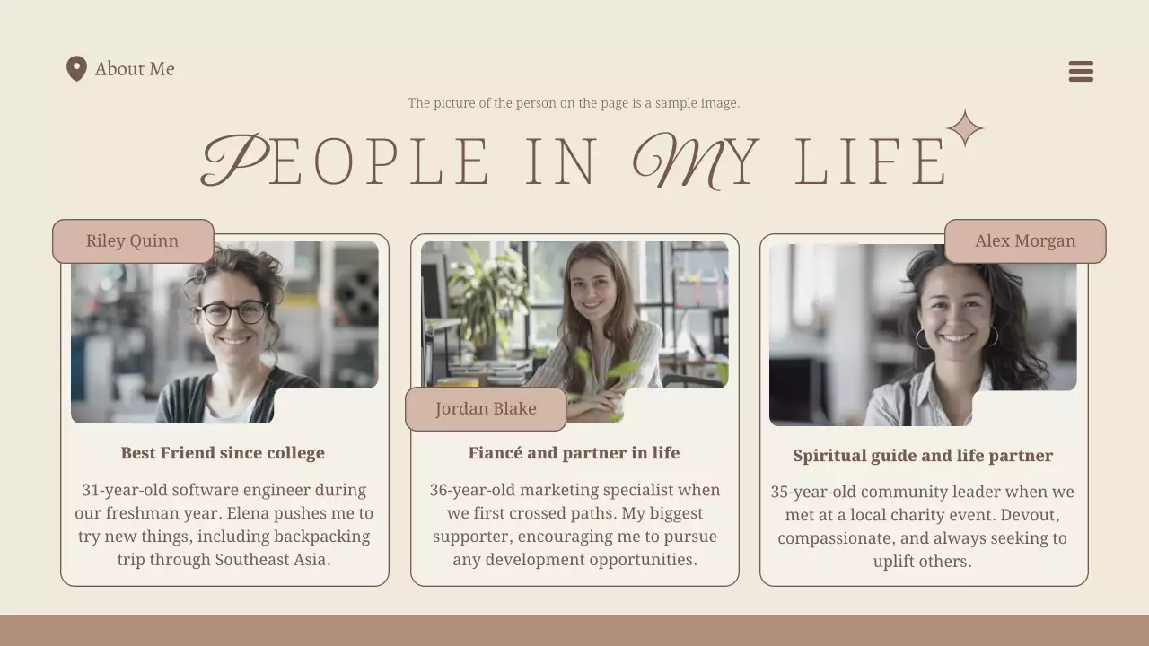 Presentasi Pengenalan Profil Sederhana Beige