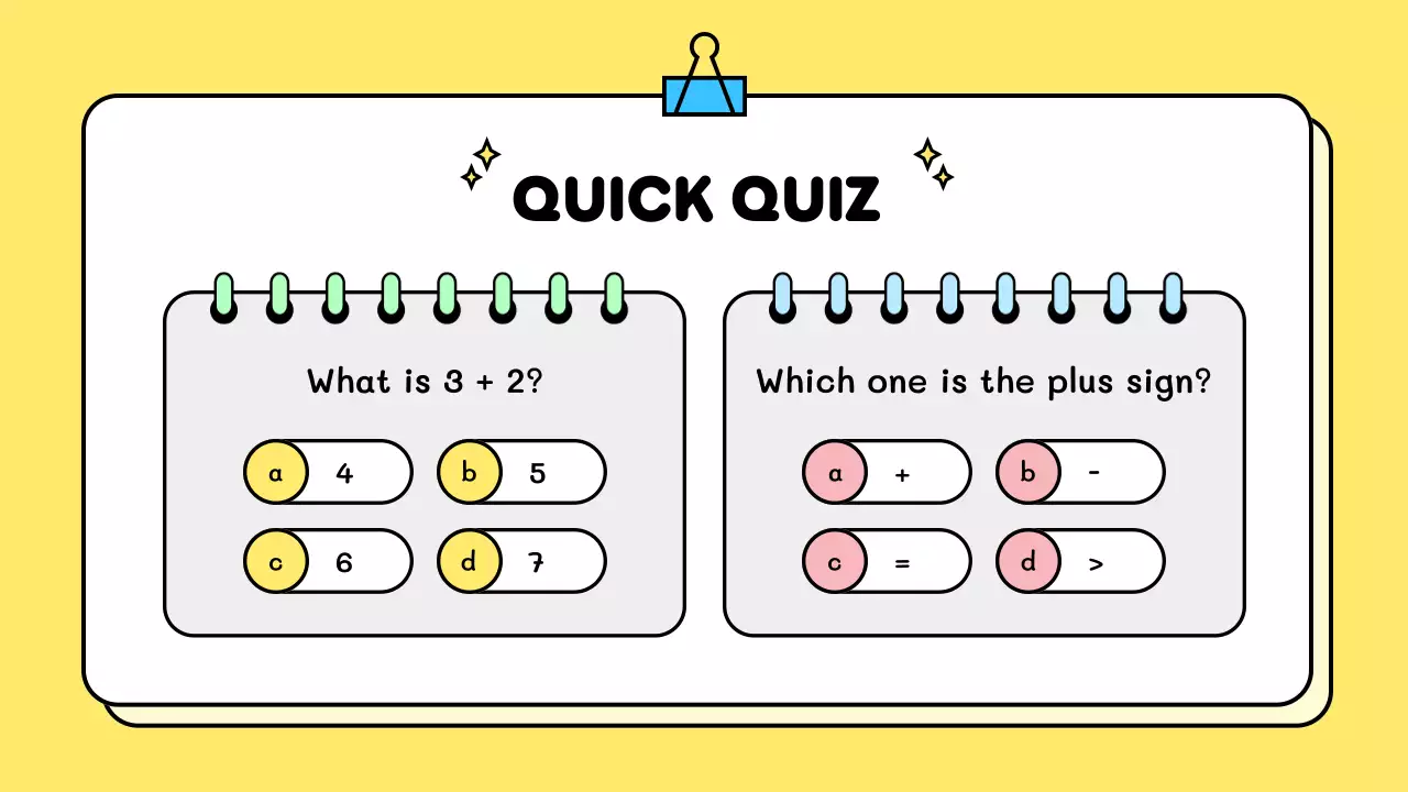Yellow Cute Math Template Presentation