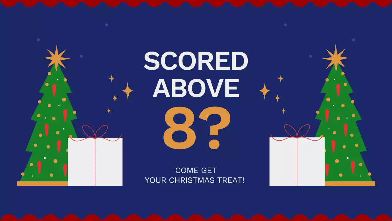 블루 전통 크리스마스 가이드 프레젠테이션