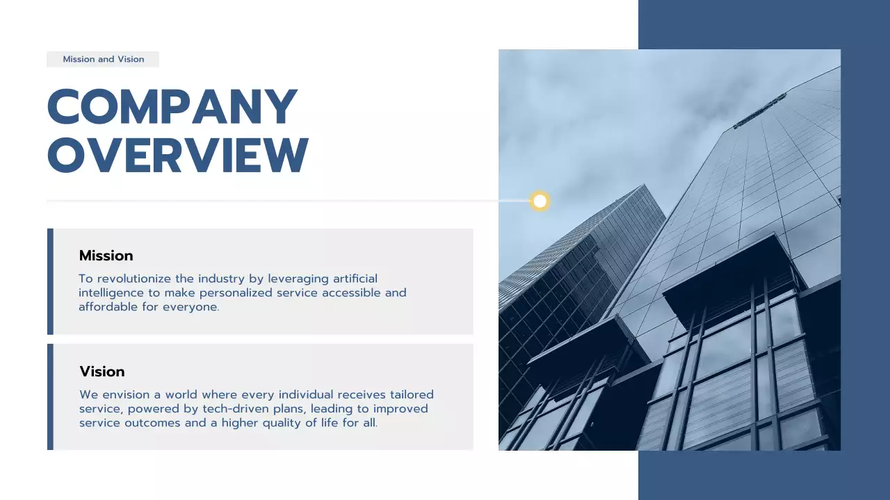 Blue Professional Business Pitch Presentation