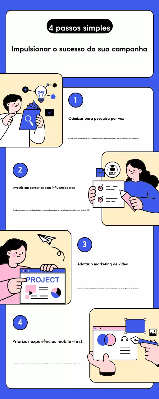 Guia de marketing moderno azul