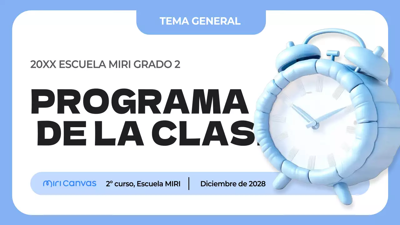 agenda azul simple class planner