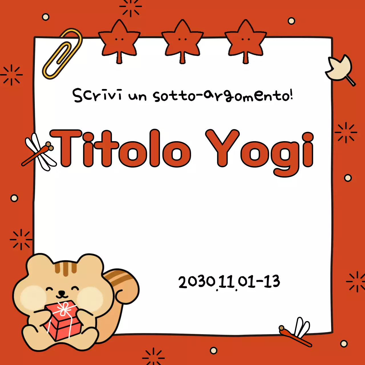 Copertura autunnale nei toni del marrone e del giallo