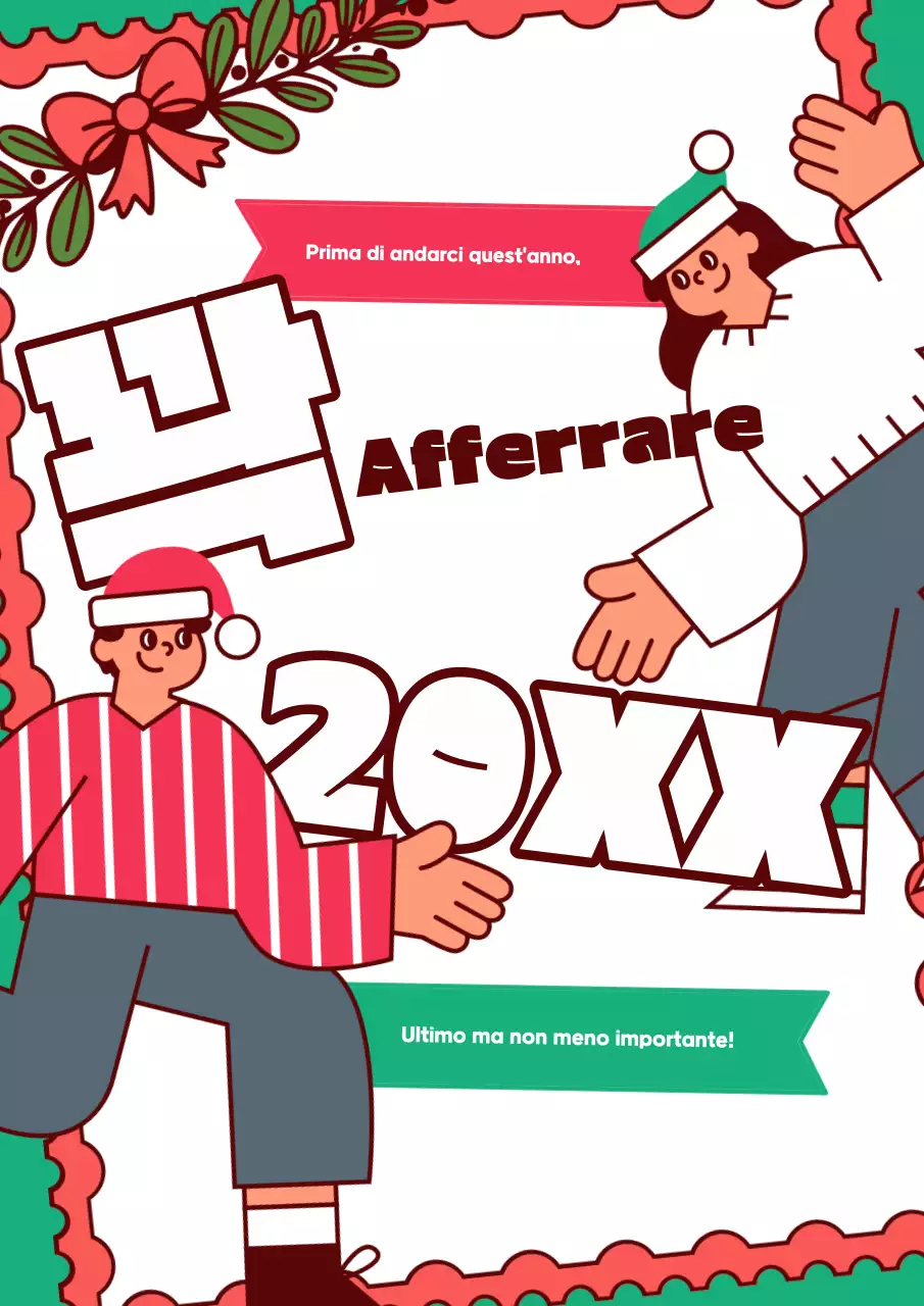 Pubblicità natalizia retro rossa