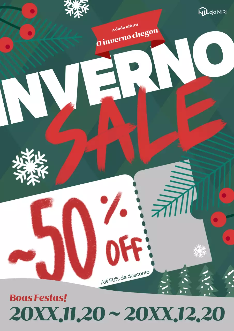 Promoção de inverno Green Retro