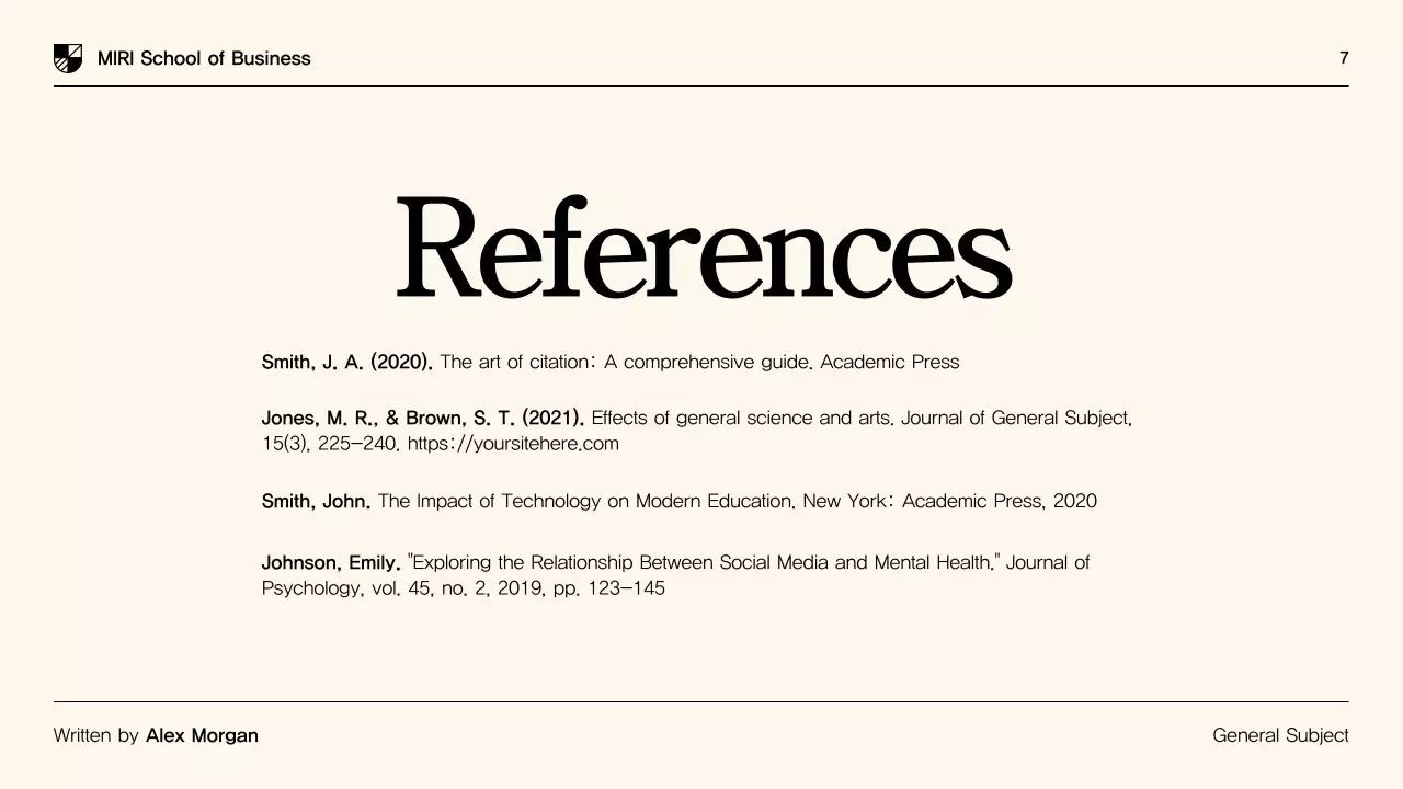 Beige Minimal Thesis Presentation