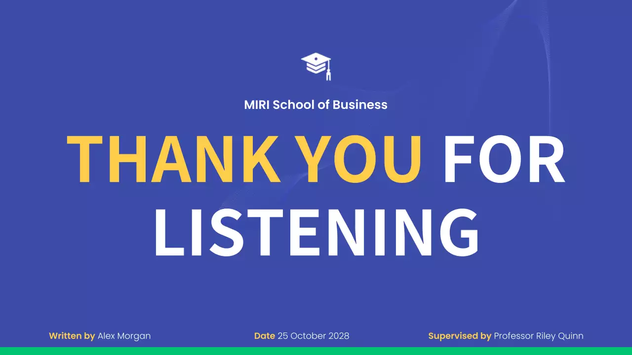 Blue Professional Thesis Presentation