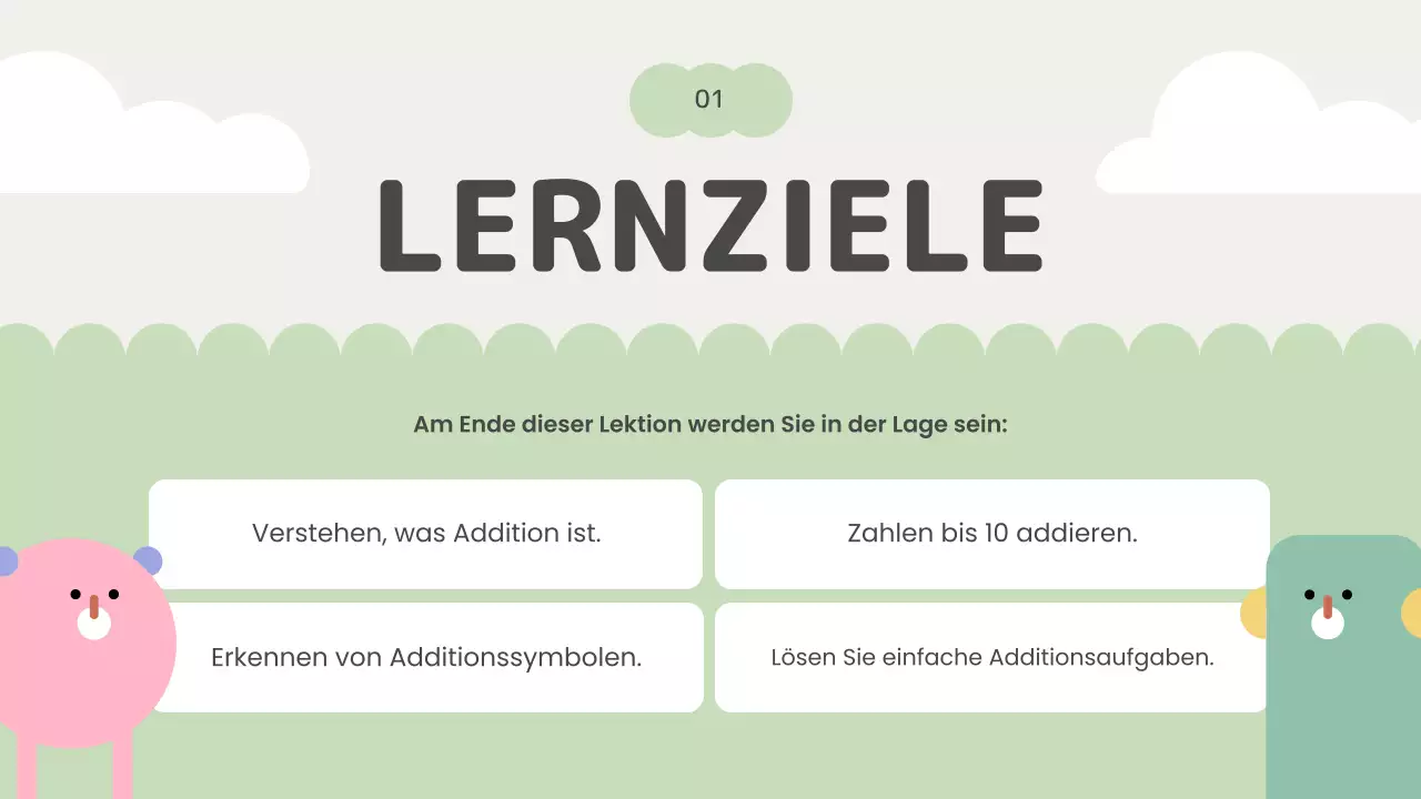 Rosa moderner Mathekurs