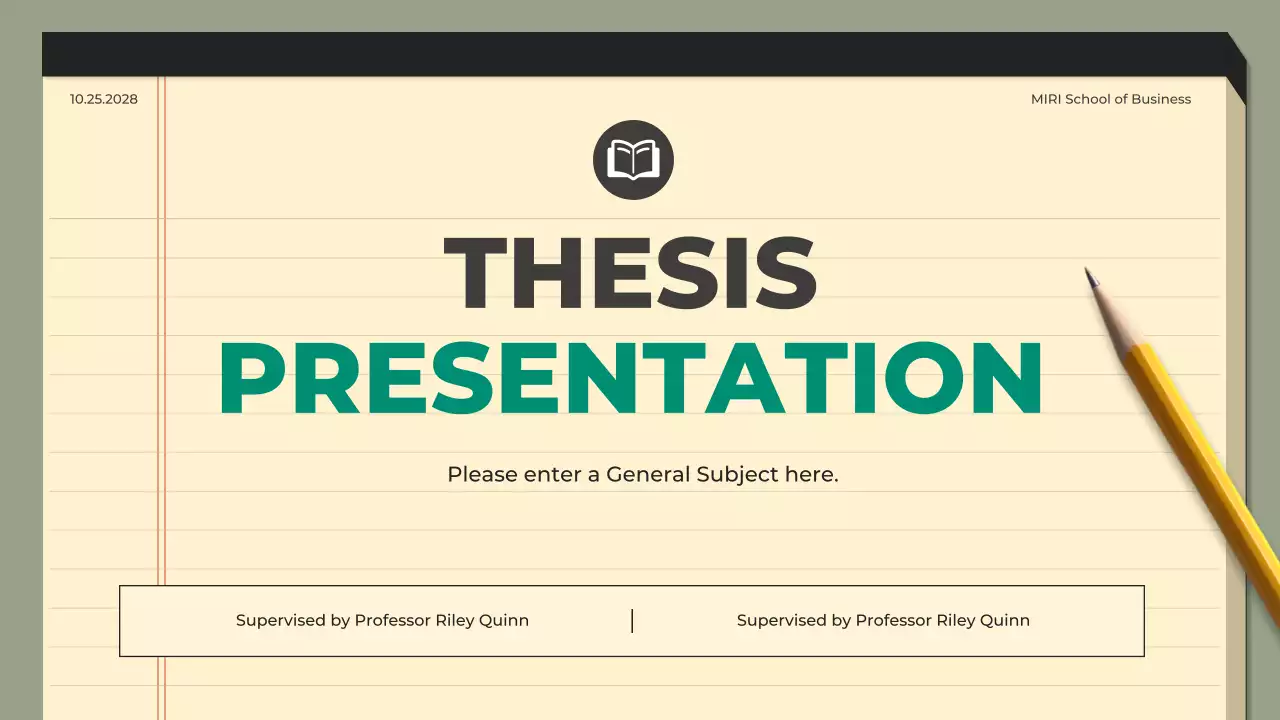 Beige Modern Thesis Presentation