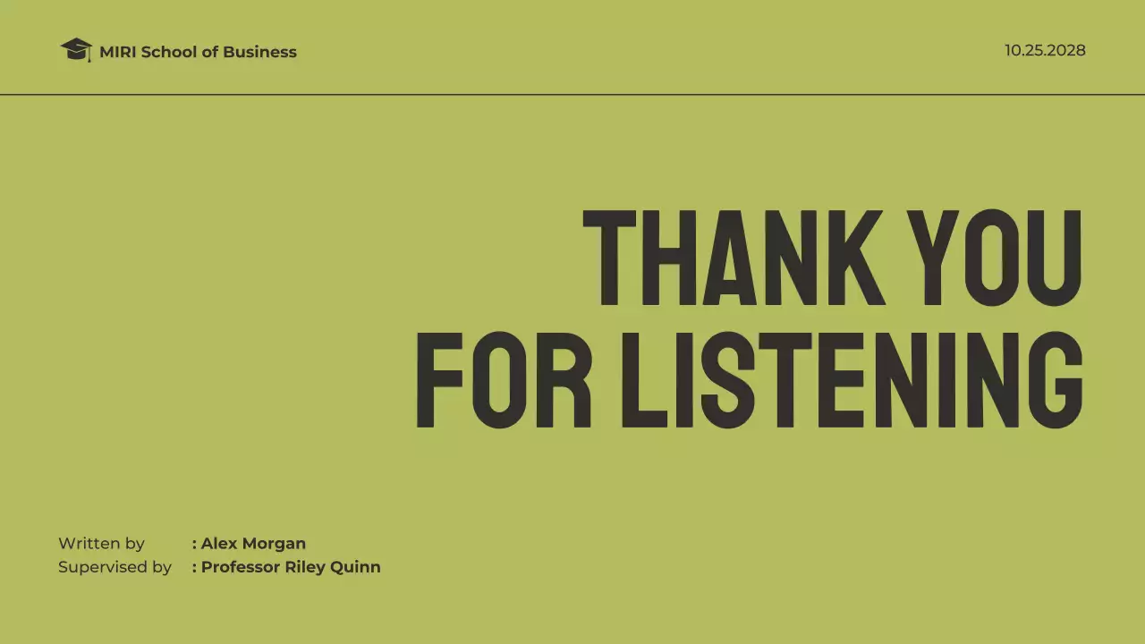 Green Modern Thesis Presentation