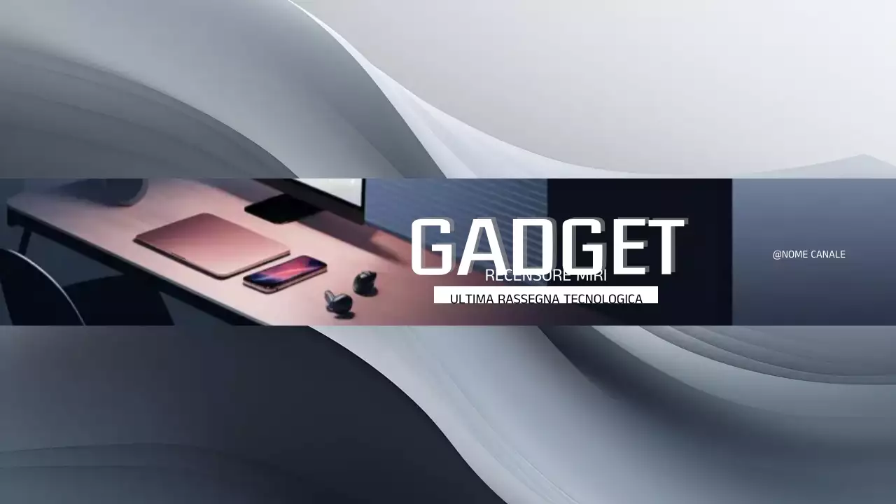 Pubblicità grigia della tecnologia moderna