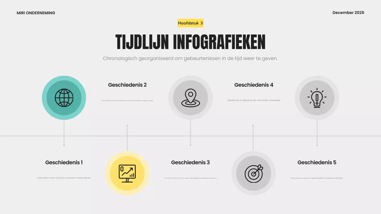 grijs modern infografisch sjabloon